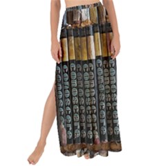 Artistic Psychedelic Hippie Peace Sign Trippy Maxi Chiffon Tie-Up Sarong
