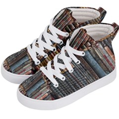Artistic Psychedelic Hippie Peace Sign Trippy Kids  Hi-Top Skate Sneakers