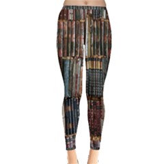 Artistic Psychedelic Hippie Peace Sign Trippy Inside Out Leggings by Bedest