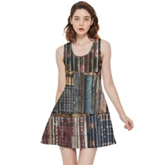 Artistic Psychedelic Hippie Peace Sign Trippy Inside Out Reversible Sleeveless Dress