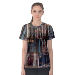 Psychedelic Digital Art Artwork Landscape Colorful Women s Sport Mesh T-Shirt