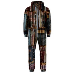Psychedelic Digital Art Artwork Landscape Colorful Hooded Jumpsuit (Men)