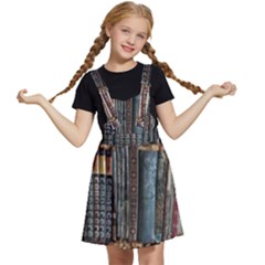Artistic Psychedelic Hippie Peace Sign Trippy Kids  Apron Dress