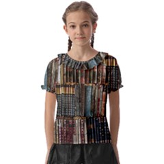 Psychedelic Digital Art Artwork Landscape Colorful Kids  Frill Chiffon Blouse