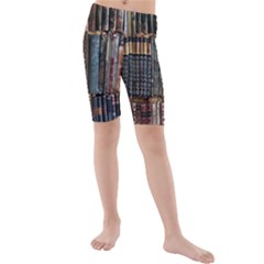 Abstract Colorful Texture Kids  Mid Length Swim Shorts