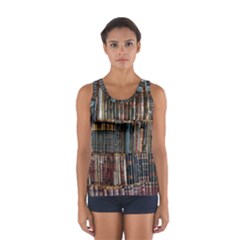 Abstract Colorful Texture Sport Tank Top 