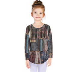 Abstract Colorful Texture Kids  Long Sleeve T-Shirt
