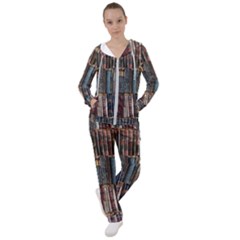 Abstract Colorful Texture Women s Tracksuit