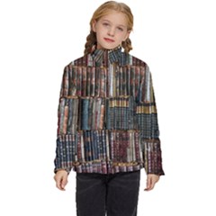 Abstract Colorful Texture Kids  Puffer Bubble Jacket Coat