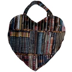 Abstract Colorful Texture Giant Heart Shaped Tote