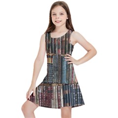 Abstract Colorful Texture Kids  Lightweight Sleeveless Dress