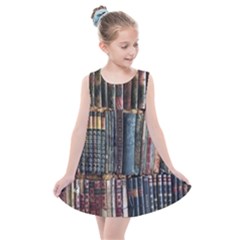 Abstract Colorful Texture Kids  Summer Dress