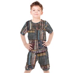 Abstract Colorful Texture Kids  T-Shirt and Shorts Set