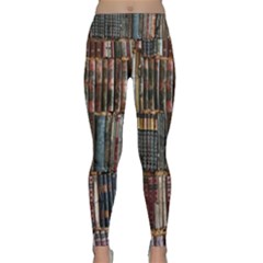 Abstract Colorful Texture Lightweight Velour Classic Yoga Leggings