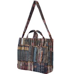 Abstract Colorful Texture Square Shoulder Tote Bag