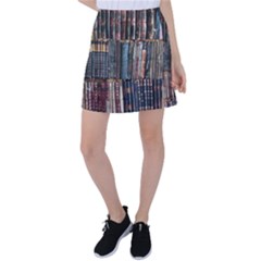 Abstract Colorful Texture Tennis Skirt