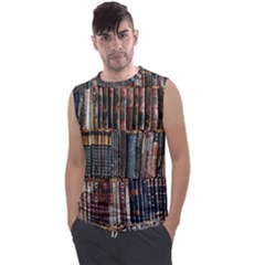 Abstract Colorful Texture Men s Regular Tank Top