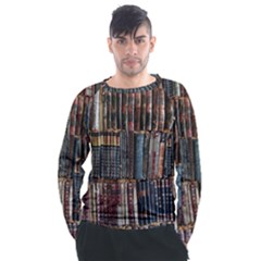 Abstract Colorful Texture Men s Long Sleeve Raglan T-Shirt