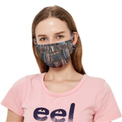 Abstract Colorful Texture Crease Cloth Face Mask (Adult)