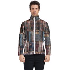Abstract Colorful Texture Men s Bomber Jacket