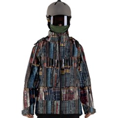 Abstract Colorful Texture Men s Zip Ski and Snowboard Waterproof Breathable Jacket