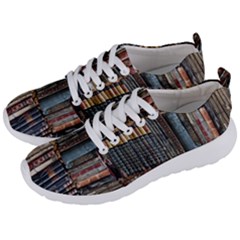 Assorted Title Of Books Piled In The Shelves Assorted Book Lot Inside The Wooden Shelf Men s Lightweight Sports Shoes