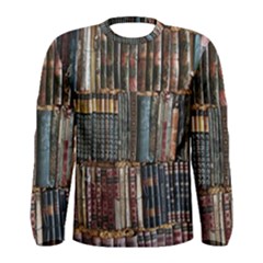Pile Of Books Photo Of Assorted Book Lot Backyard Antique Store Men s Long Sleeve T-shirt