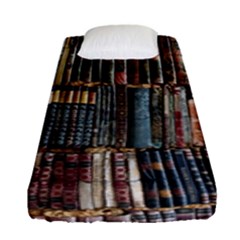 Pile Of Books Photo Of Assorted Book Lot Backyard Antique Store Fitted Sheet (Single Size)