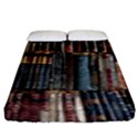 Pile Of Books Photo Of Assorted Book Lot Backyard Antique Store Fitted Sheet (King Size) View1
