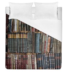 Pile Of Books Photo Of Assorted Book Lot Backyard Antique Store Duvet Cover (Queen Size)