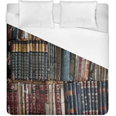 Pile Of Books Photo Of Assorted Book Lot Backyard Antique Store Duvet Cover (King Size)