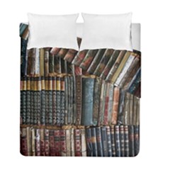 Pile Of Books Photo Of Assorted Book Lot Backyard Antique Store Duvet Cover Double Side (Full/ Double Size)