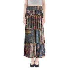 Pile Of Books Photo Of Assorted Book Lot Backyard Antique Store Full Length Maxi Skirt by Bedest
