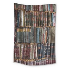 Pile Of Books Photo Of Assorted Book Lot Backyard Antique Store Large Tapestry by Bedest