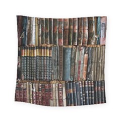 Pile Of Books Photo Of Assorted Book Lot Backyard Antique Store Square Tapestry (Small)