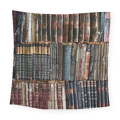 Pile Of Books Photo Of Assorted Book Lot Backyard Antique Store Square Tapestry (Large)
