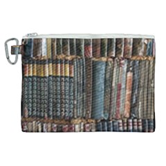 Pile Of Books Photo Of Assorted Book Lot Backyard Antique Store Canvas Cosmetic Bag (XL)