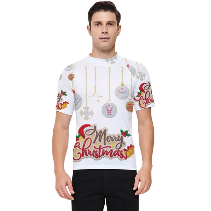 Merry Christmas  Men s Short Sleeve Rash Guard