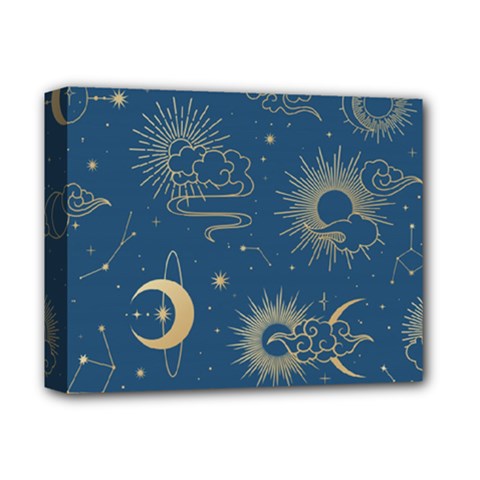 Asian Seamless Galaxy Pattern Deluxe Canvas 14  X 11  (stretched)