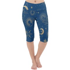 Asian Seamless Galaxy Pattern Lightweight Velour Cropped Yoga Leggings