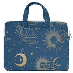 Asian Seamless Galaxy Pattern Macbook Pro 13  Double Pocket Laptop Bag