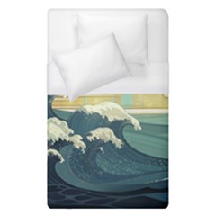 Sea Asia Waves Japanese Art The Great Wave Off Kanagawa Duvet Cover (single Size)