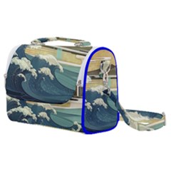 Sea Asia Waves Japanese Art The Great Wave Off Kanagawa Satchel Shoulder Bag by Cemarart