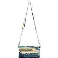 Sea Asia Waves Japanese Art The Great Wave Off Kanagawa Mini Crossbody Handbag by Cemarart