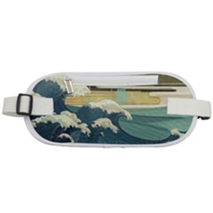 Sea Asia Waves Japanese Art The Great Wave Off Kanagawa Rounded Waist Pouch by Cemarart