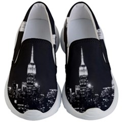 Photography Of Buildings New York City  Nyc Skyline Kids Lightweight Slip Ons