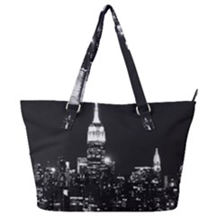 Photography Of Buildings New York City  Nyc Skyline Full Print Shoulder Bag by Cemarart
