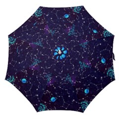 Realistic Night Sky With Constellations Straight Umbrellas