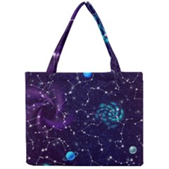 Realistic Night Sky With Constellations Mini Tote Bag