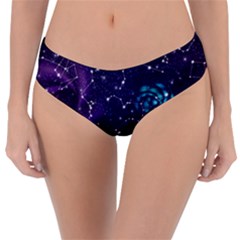 Realistic Night Sky With Constellations Reversible Classic Bikini Bottoms